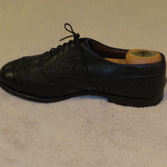 Alden 903 Black Calfskin Leather Wing Tip Balmoral Oxford Size 7 E/EEE main image 8